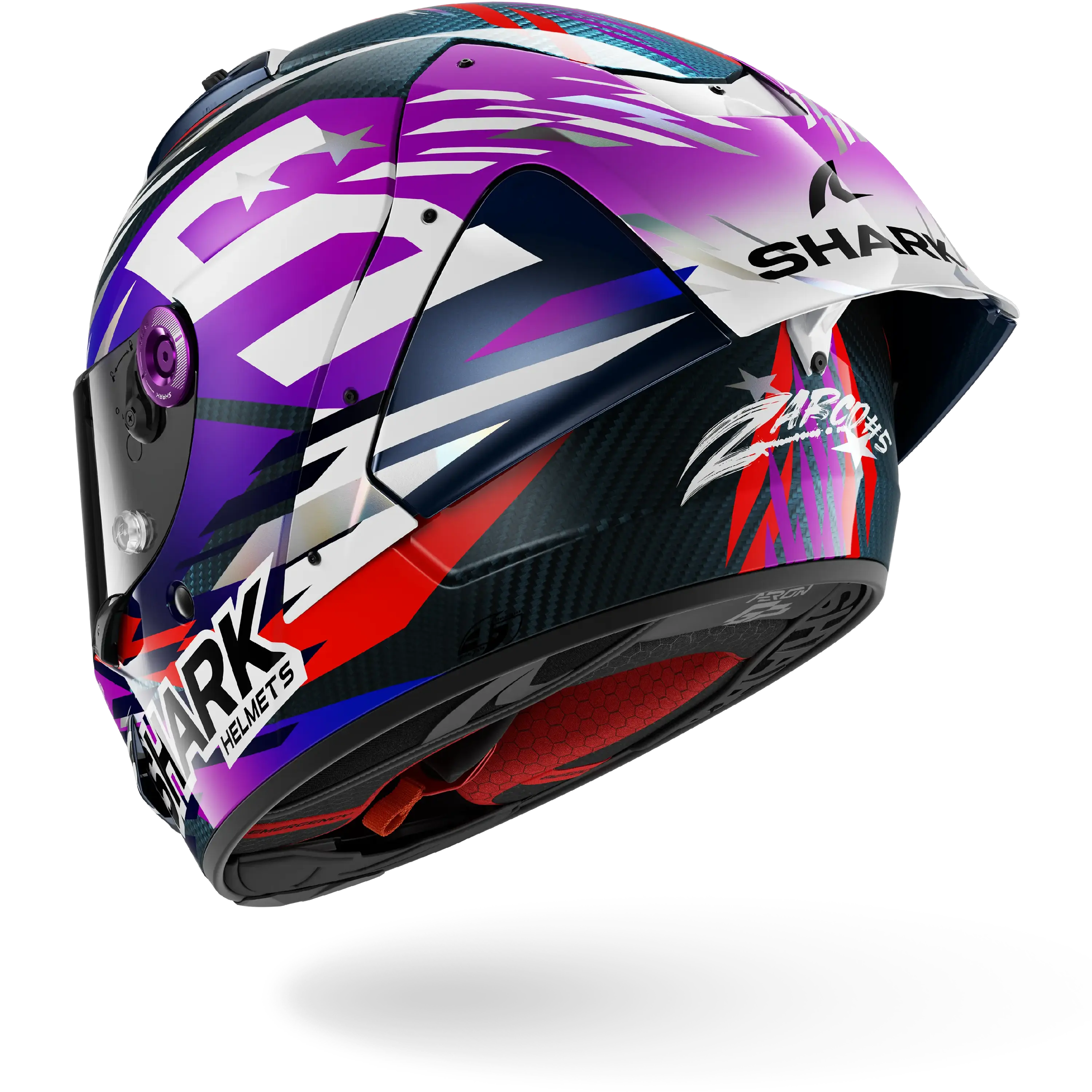 AERON-GP FIM 2 RACING #2 REPLICA ZARCO SIGNATURE 2026 Carbon Violet Chrom - Image 2