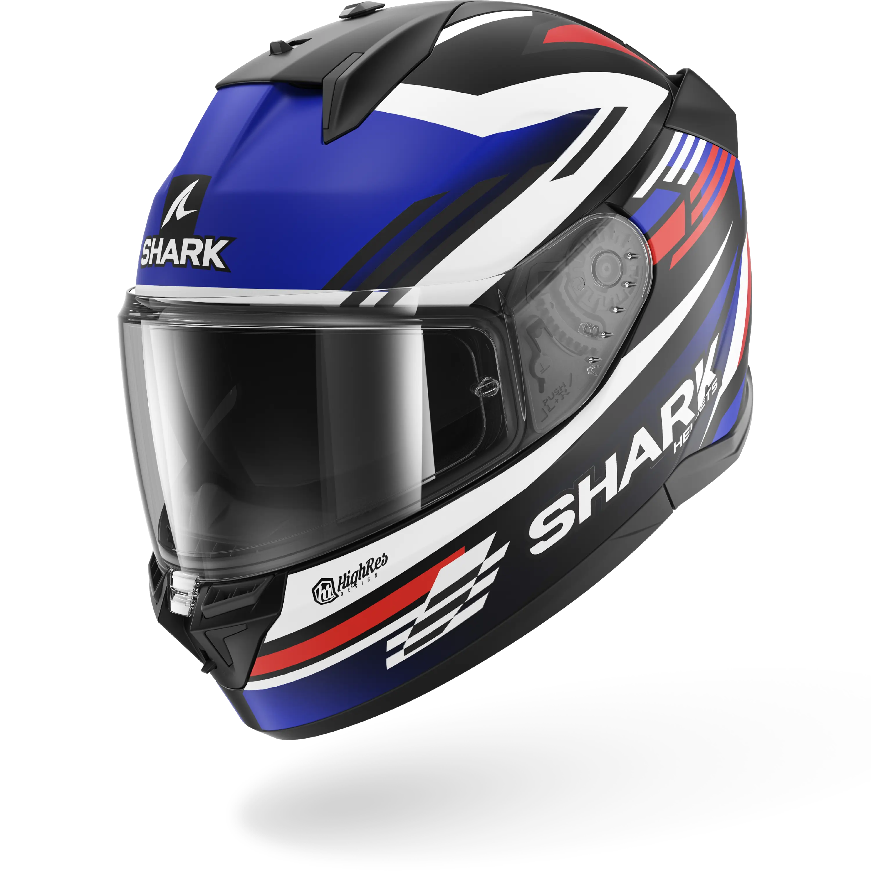 D-SKWAL 3 Firstlap Matte Black Blue Red