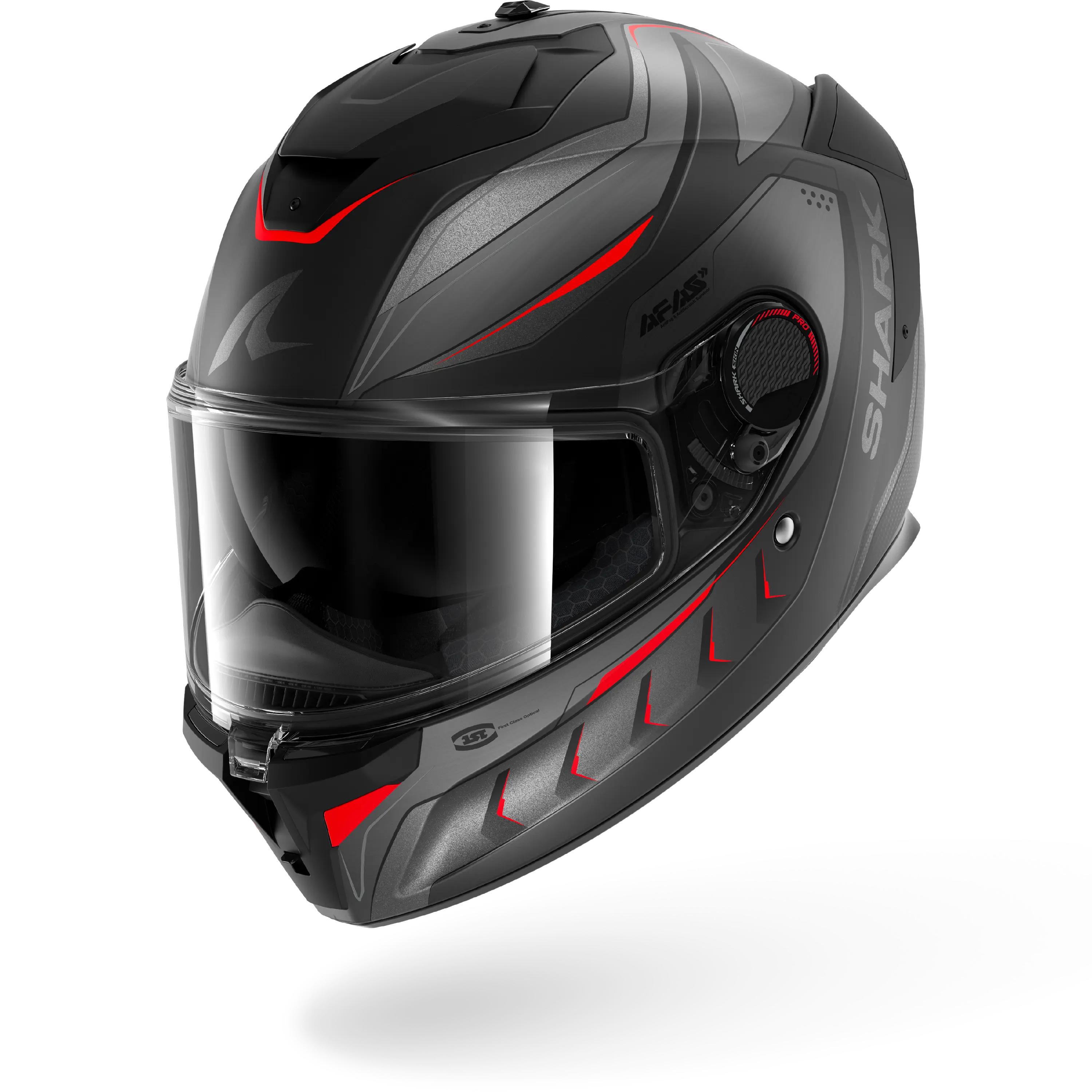 SPARTAN GT PRO CARBON MEKARIUM Mat Carbon Anthracite Red
